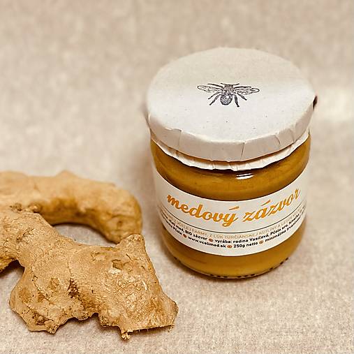 Včelie produkty - Pastovaný včelí med s BIO zázvorom - 16314300_