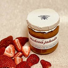 Včelie produkty - Pastovaný včelí med s jahodami - 16314304_
