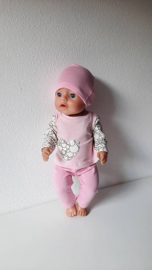 Hračky - Set oblečenia pre bábiku baby born (Meniaci maskáč) - 16313082_