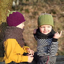 Detské čiapky - Detská merino čiapka | Ostružina / baklažán - 16315312_