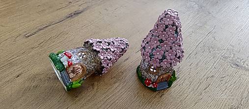 Polotovary - Rozprávkový domček - LED - 6,5x14 cm - 16314510_