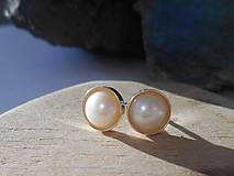 Náušnice - perla-naušnice- - 16315109_