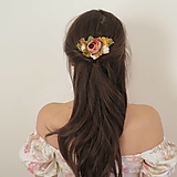 Ozdoby do vlasov - Kvetinový hrebienok '' Julie'' - 16314689_