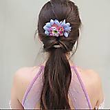 Ozdoby do vlasov - Kvetinový hrebienok "Sallie" - 16314741_