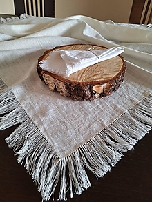Úžitkový textil - Ľanový obrus Simplicity I - 16313145_