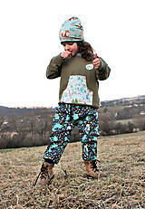 Detské oblečenie - V Ý R a jeho K A M O Š I... rastúce softshellové nohavice, veľ. 74-134 - 16313074_