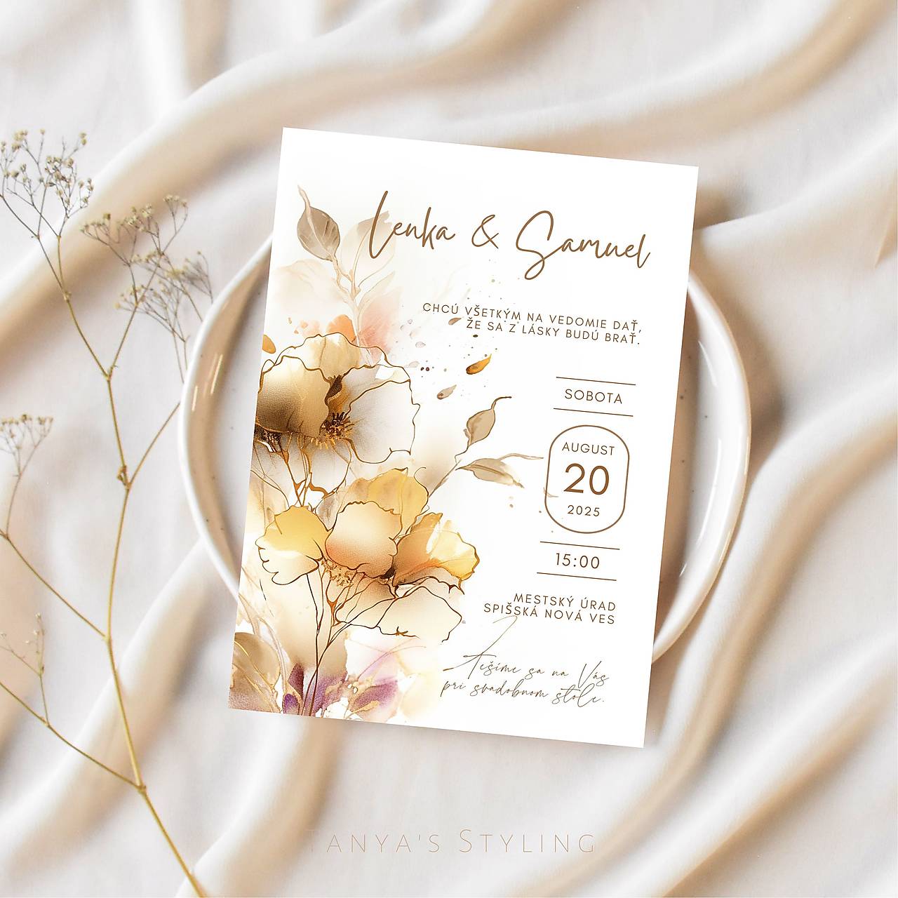 Svadobné oznámenie