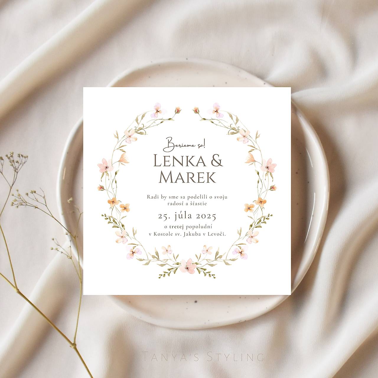 Svadobné oznámenie