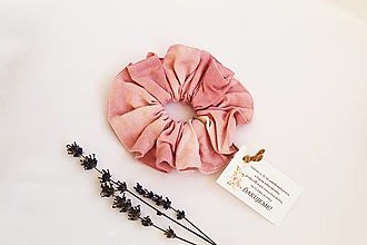 Ozdoby do vlasov - Lanová "ružová batika" - 16315739_