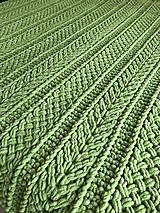 Úžitkový textil - Deka z Alize Puffy 195x170cm svetlo-zelená - 16314399_
