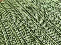 Úžitkový textil - Deka z Alize Puffy 195x170cm svetlo-zelená - 16314400_