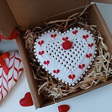 Dekorácie - Valentínske srdiečko v krabičke - 16315033_