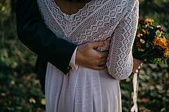 Šaty - Svadobné šaty z bavlnenej krajky - 16319196_