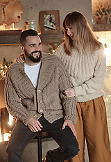 Svetre a kardigány - Krásny pánsky cardigan - 16319147_