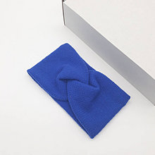 Detské čiapky - BABY DEUX merino čelenka (1- 3 roky) (jasná modrá) - 16319821_