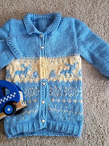 Detské oblečenie - Detský sveter na rozopínanie - 16316807_