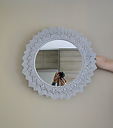 Zrkadlá - Macrame zrkadlo - MIDI / 50cm - 16318976_