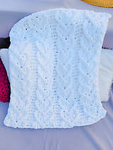 Detský textil - Deka pre bábätko Puffy srdcový vzor - 16317591_