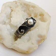 Prstene - Prsteň s perlou ^SAMEERA^ - 16322427_