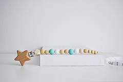 Detské doplnky - Retiazka na cumlík - hviezdička - 16322094_