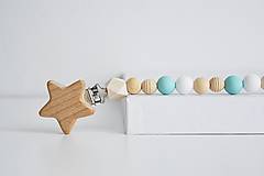 Detské doplnky - Retiazka na cumlík - hviezdička - 16322095_