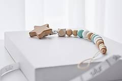 Detské doplnky - Retiazka na cumlík - hviezdička - 16322097_