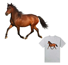 Galantéria - Nažehľovačka Hnedý kôň (veľká) (NZ440) - 16322321_