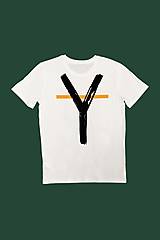 Pánske oblečenie - Pánske tričko s jedinečným dizajnom Y na zadnej strane - 16321541_