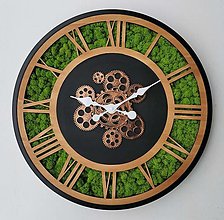 Hodiny - Machové  hodiny , nástěnné, 55 cm - 16320653_
