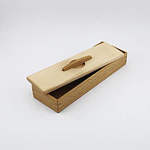 Úložné priestory & Organizácia - Drevený peračník z dubového a javorového dreva - 16322541_