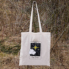 Nákupné tašky - Plátená taška - tarotová karta hviezda - 16322057_