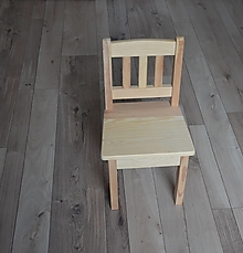 Polotovary - detská drevená stolička - 16325644_