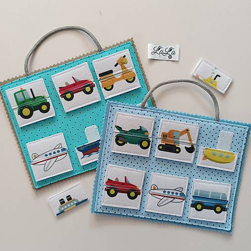 Hračky - Puzzle doprava - quiet book karta - 16323327_