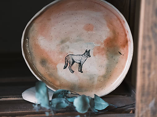 Nádoby - Abstratní vlčica talířek - 16326045_