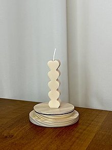 Darčeky pre svadobčanov - Svadobná sviečka - srdiečka zo sójového vosku - 16323272_
