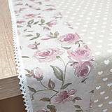 Úžitkový textil - CHANTAL - jemná romantika - behúň na stôl - 16323148_
