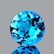 Minerály - Topas swiss modry 6,5 mm - 16322982_