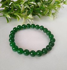 Náramky - Náramok smaragdový jadeit - 16325010_