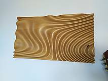Dekorácie - Drevený 3D panel  Wave - 16329555_