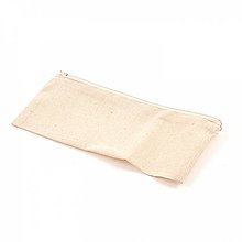 Textil - Bavlnené vrecko so zipsom,20x9 cm - 16327811_