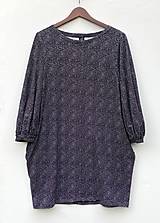Šaty - Šaty z teplákoviny bodkované - 16327067_