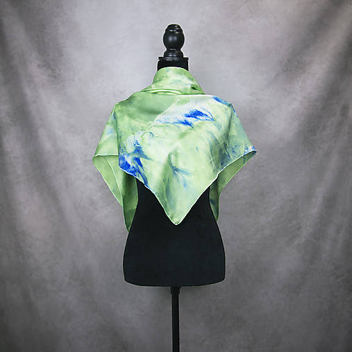 Šatky - Limitovaná hodvábna šatka, 90 x 90cm, Slovenská výroba, Vzor_106 - 16326551_