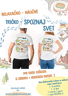 Topy, tričká, tielka - Spoznaj svet / náučno edukačné tričko - 16328411_