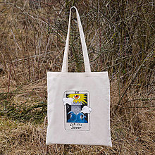 Nákupné tašky - Plátená taška - tarotová karta veža, oko - 16328695_