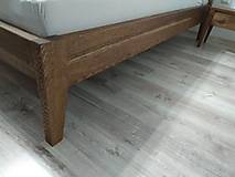 Nábytok - Luxusná dubová posteľ Ella + 2 stolíky zdarma - 16331852_