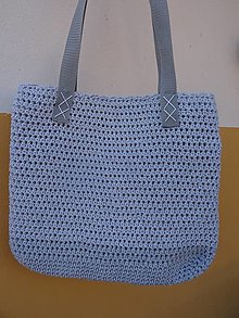 Iné tašky - Háčkovaná taška sivá - 16331435_