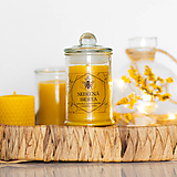 Sviečky - Sviečka zo 100% včelieho vosku v skle - Nedeľná siesta - 16332481_