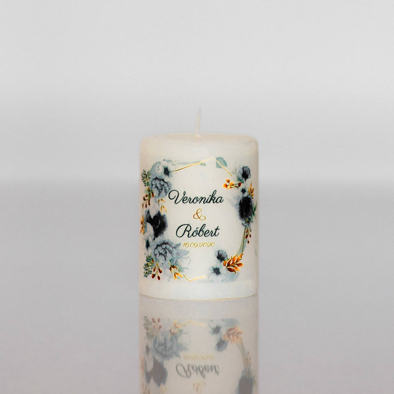 Menovka alebo darček pre svadobčanov - Sviečka - Vzor č.98