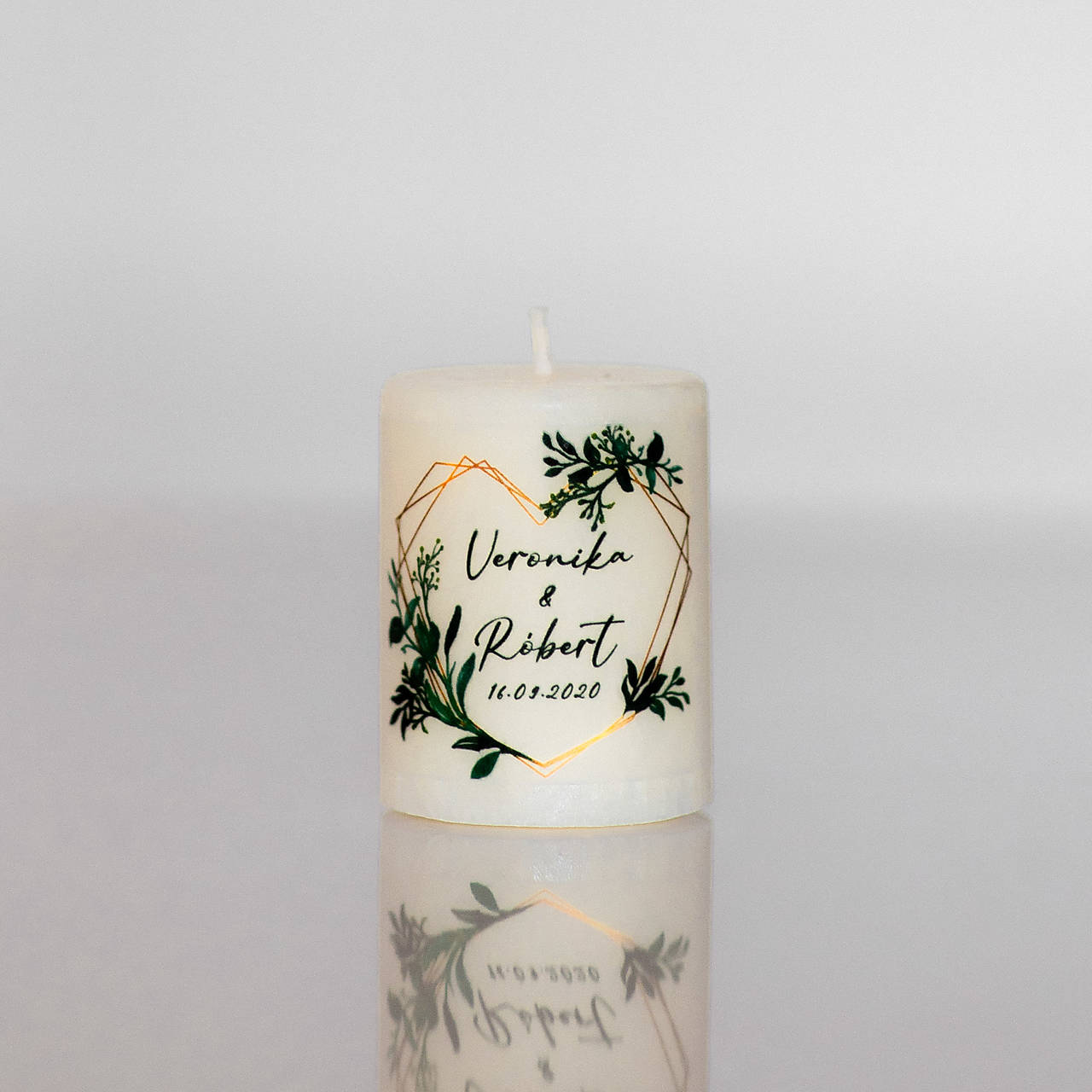 Menovka alebo darček pre svadobčanov - Sviečka - Vzor č.99