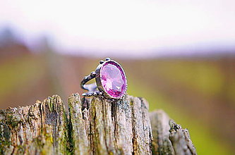Prstene - Nerezový prsten..." Pink " - 16333814_
